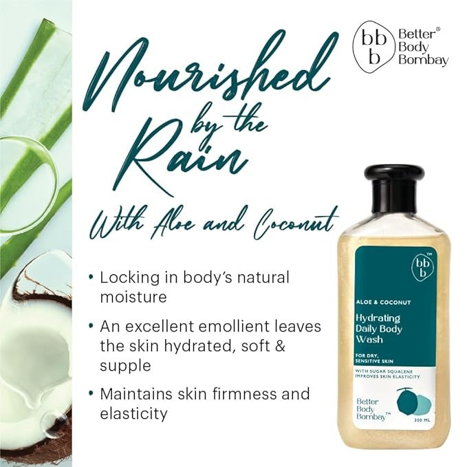 Better Body Bombay Aloe & Coconut Hydrating Daily Body Wash - 300 ml