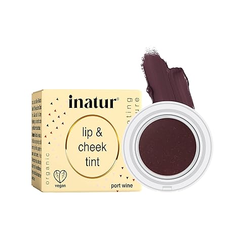 Inatur Port Wine Lip & Cheek Tint - 4 gms