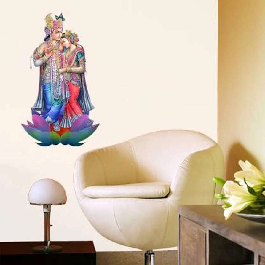 Rangoli White Glossy Vinyl Wall Sticker Premium Self-Adhesive Waterproof Parent-13 Design-3