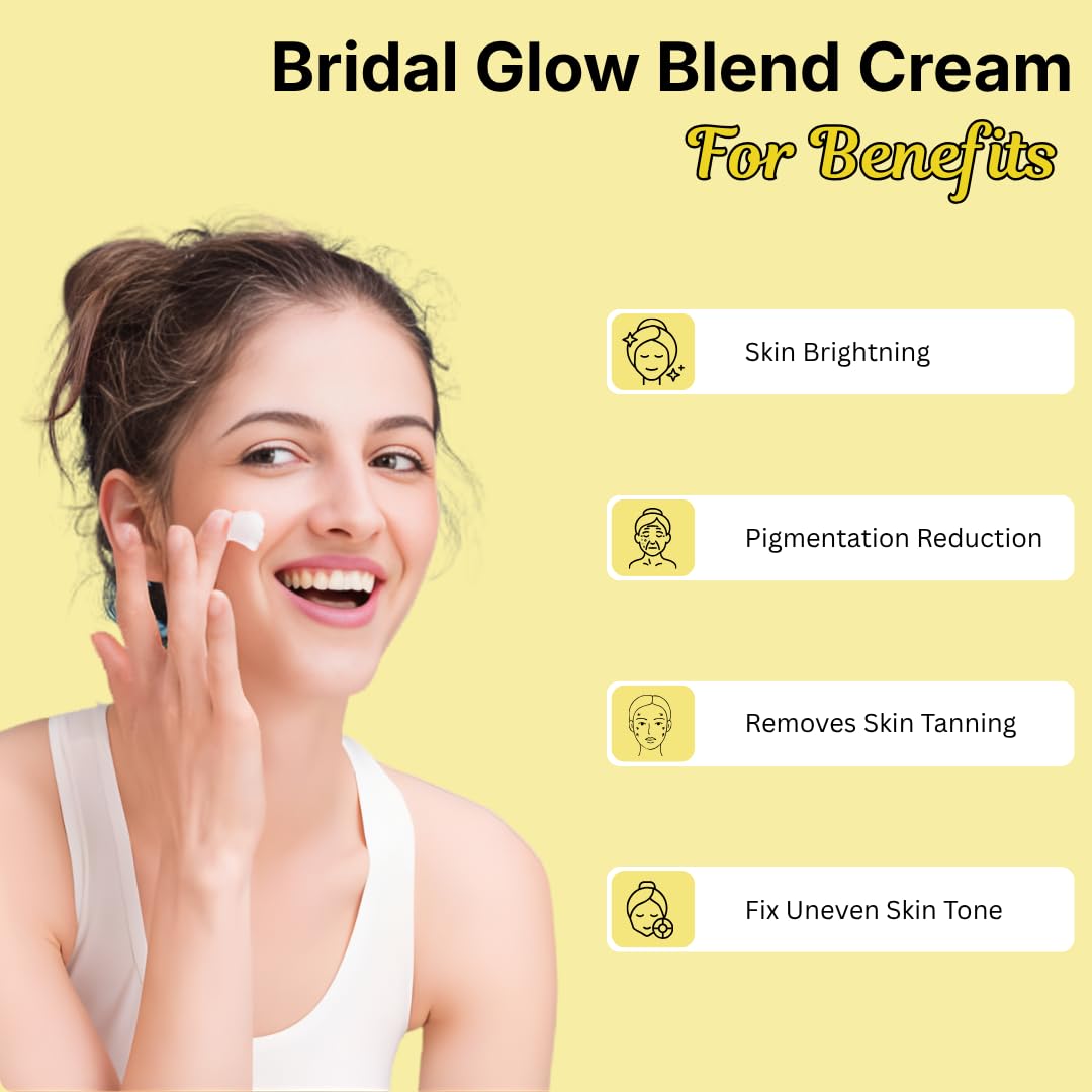 Smartdrops Bridal Glow Blend Night Cream | Bridal Night Cream | Triple Whitening Night Cream | Night cream original | Skin Whitening creaM | Day and Night Beauty cream | Suitable For All Skin Types | 50 ml
