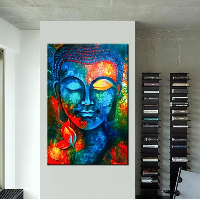 Tulip N Turtle Buddha Da Vinci Premier Series Tube Packing 36 Colours Diy Paint by Number Kit for Adults Beginner Wall Decoration
