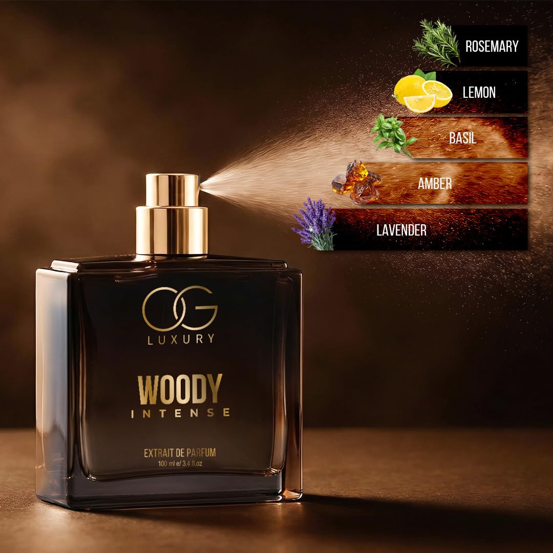 OG Luxury India's Strongest Woody Intense Extrait De Perfume for man, Premium & Long-Lasting Scent, luxury perfume for Special Occasions & Gifting, 100ML