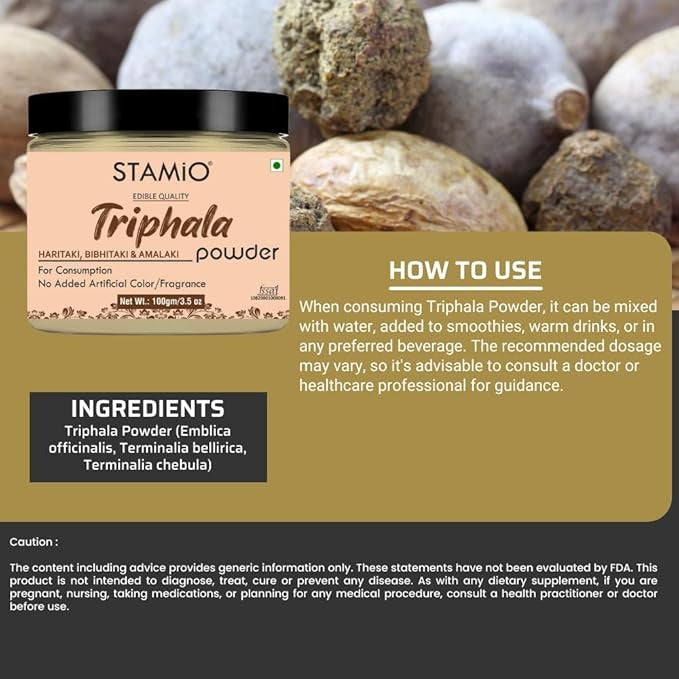 Stamio Triphala Powder - 100 gms