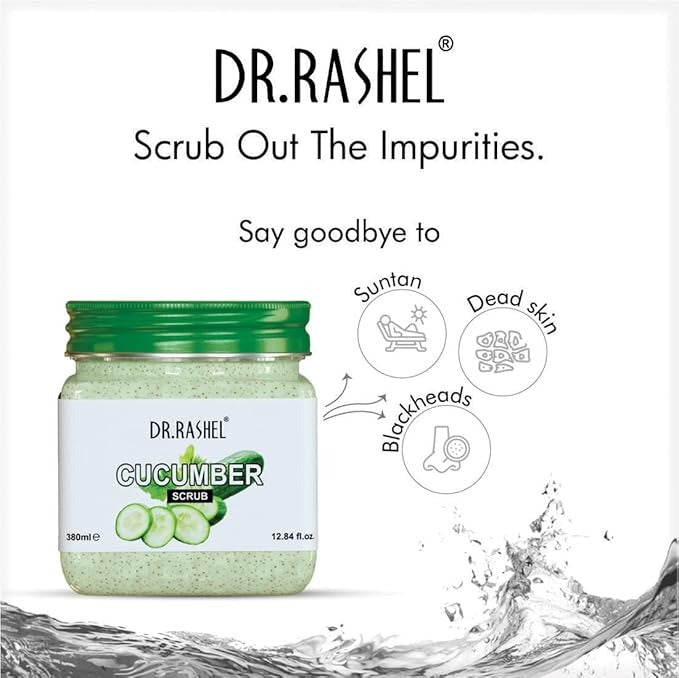 Dr.Rashel Cucumber Scrub For Face & Body - 380 ml