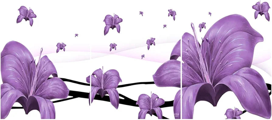 Rangoli MDF 3 Pcs Wall Poster 12x18 Inch Decorative Wall Art P-4 Design-22