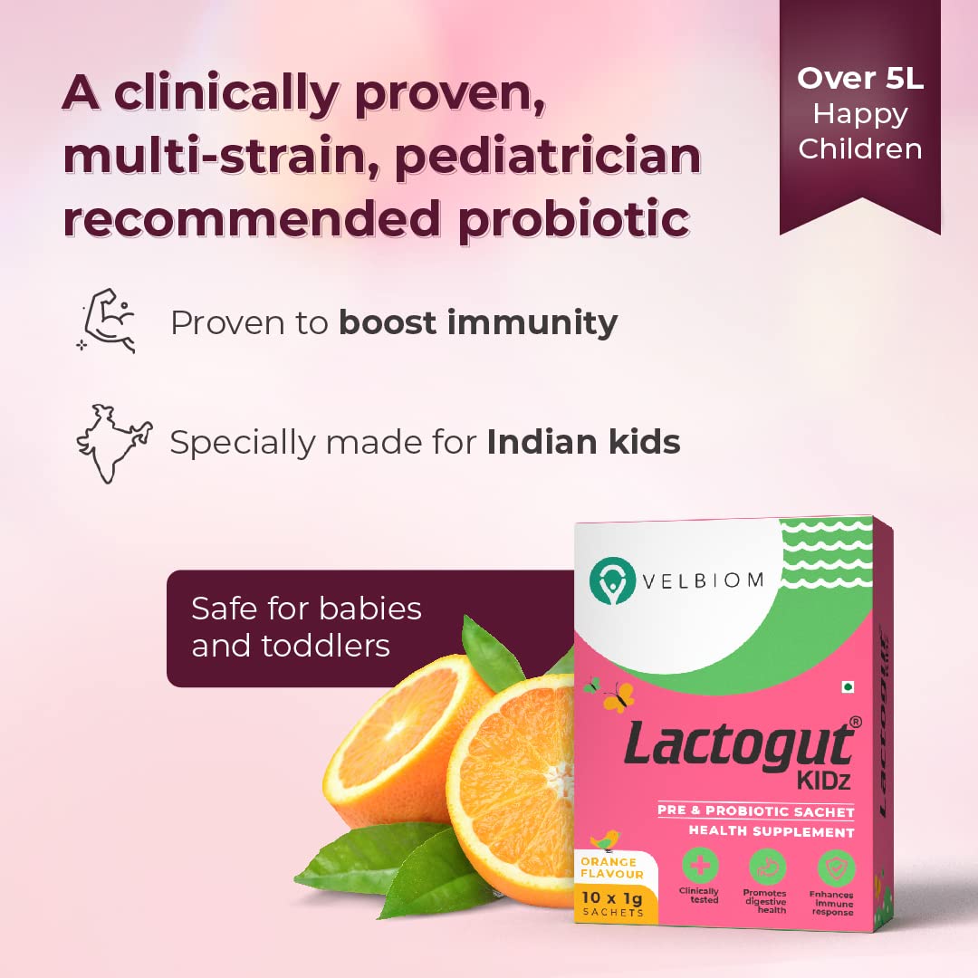 Velbiom Lactogut Kidz - 10 sachets