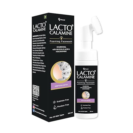Lacto Calamine Charcoal Foaming Face wash - 150 ml