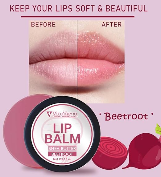 Volamena Lip Hydration Tinted Lip Balm With Beetroot - 10 ml