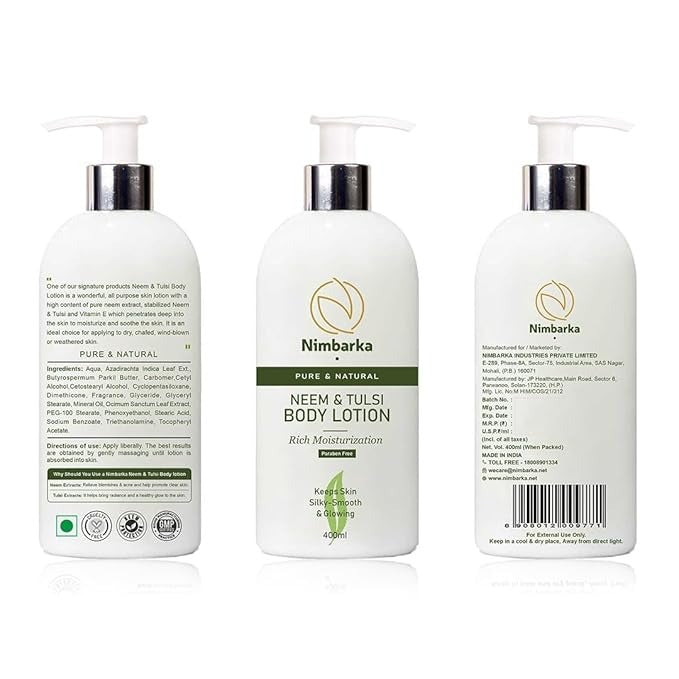 Nimbarka Neem & Tulsi Body Lotion - 400 ml
