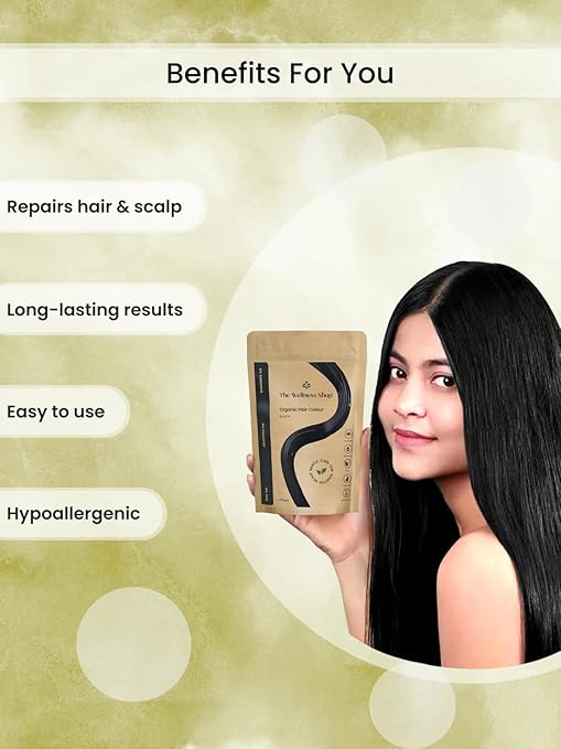 The Wellness Shop - Organic Black Hair Color (Henna) - 100 gms