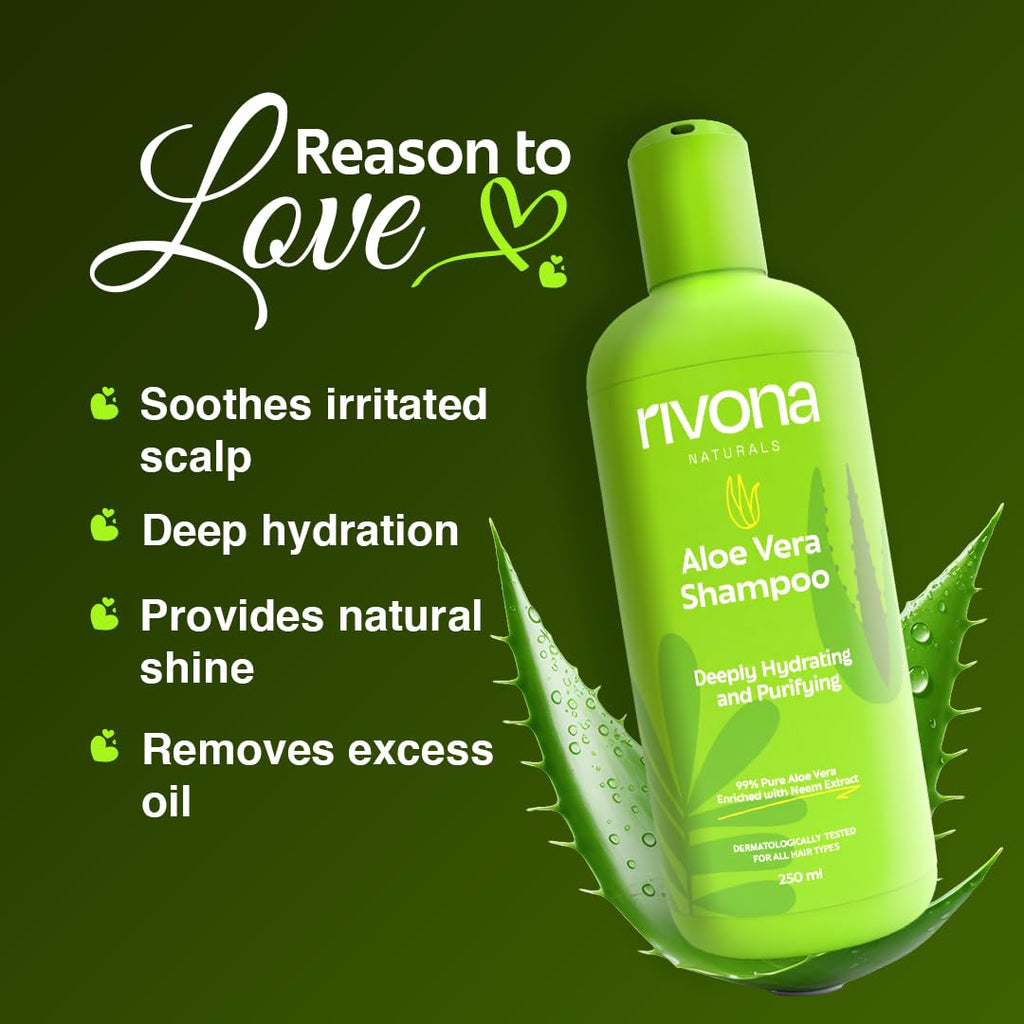 Rivona Naturals Pure Aloe Vera Shampoo - 250 ml