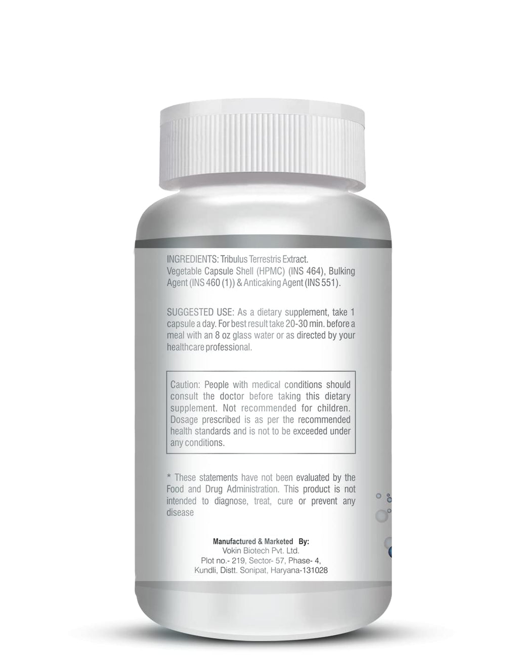 Vokin Biotech Tribulus Terrestris 700mg Energy, Performance & Stamina 90 Veg Capsules