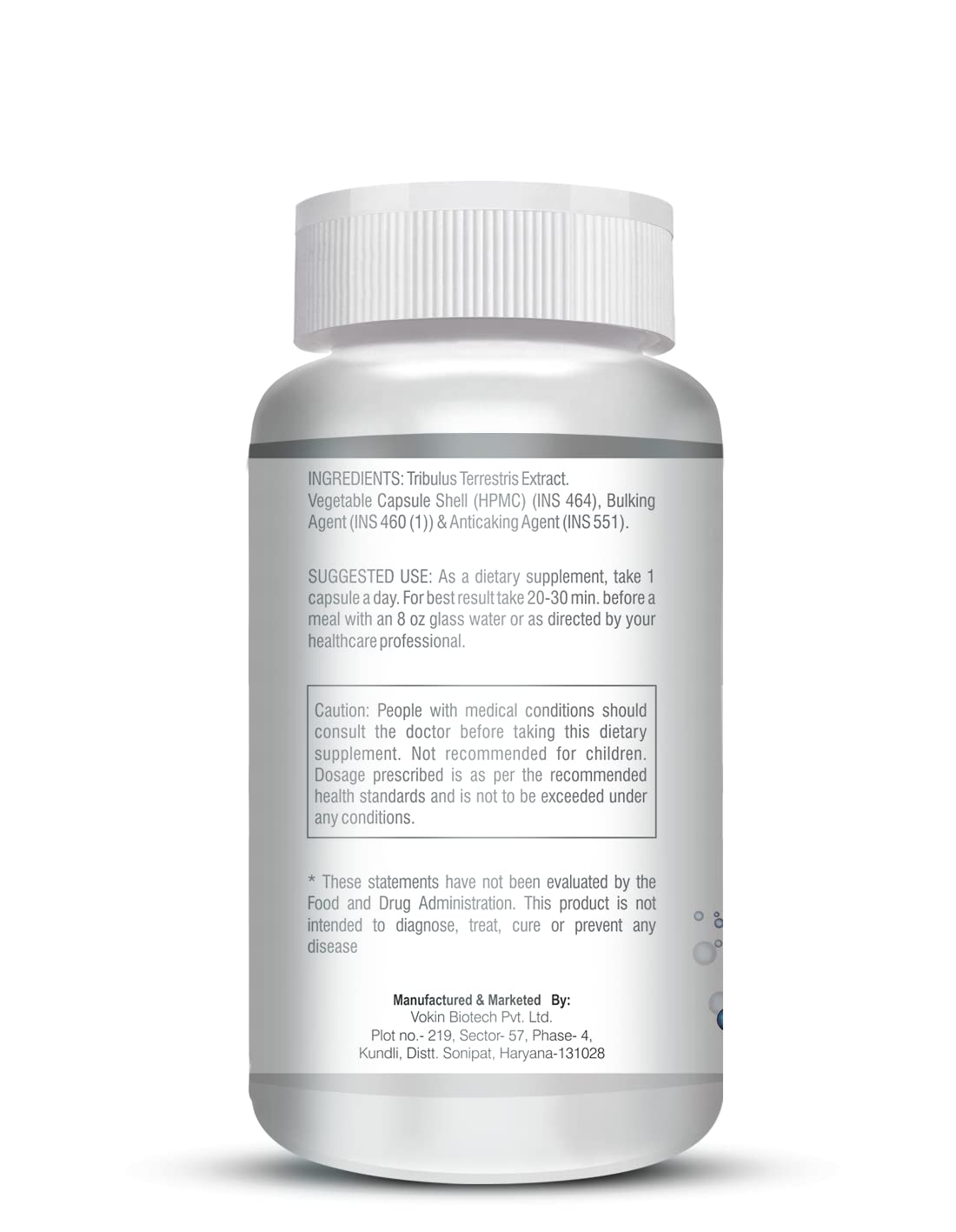 Vokin Biotech Tribulus Terrestris 700mg Energy, Performance & Stamina 90 Veg Capsules