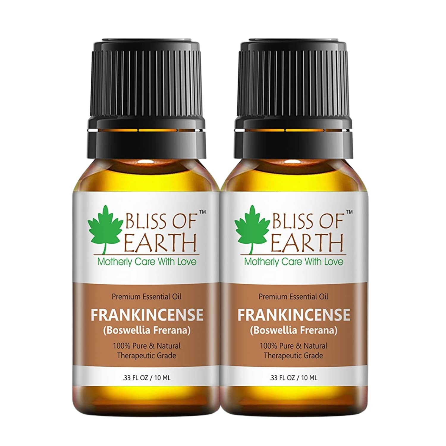 Bliss of Earth Premium Frankincense Boswellia frerana Essential Oil - 10 ml Each (Pack of 2)