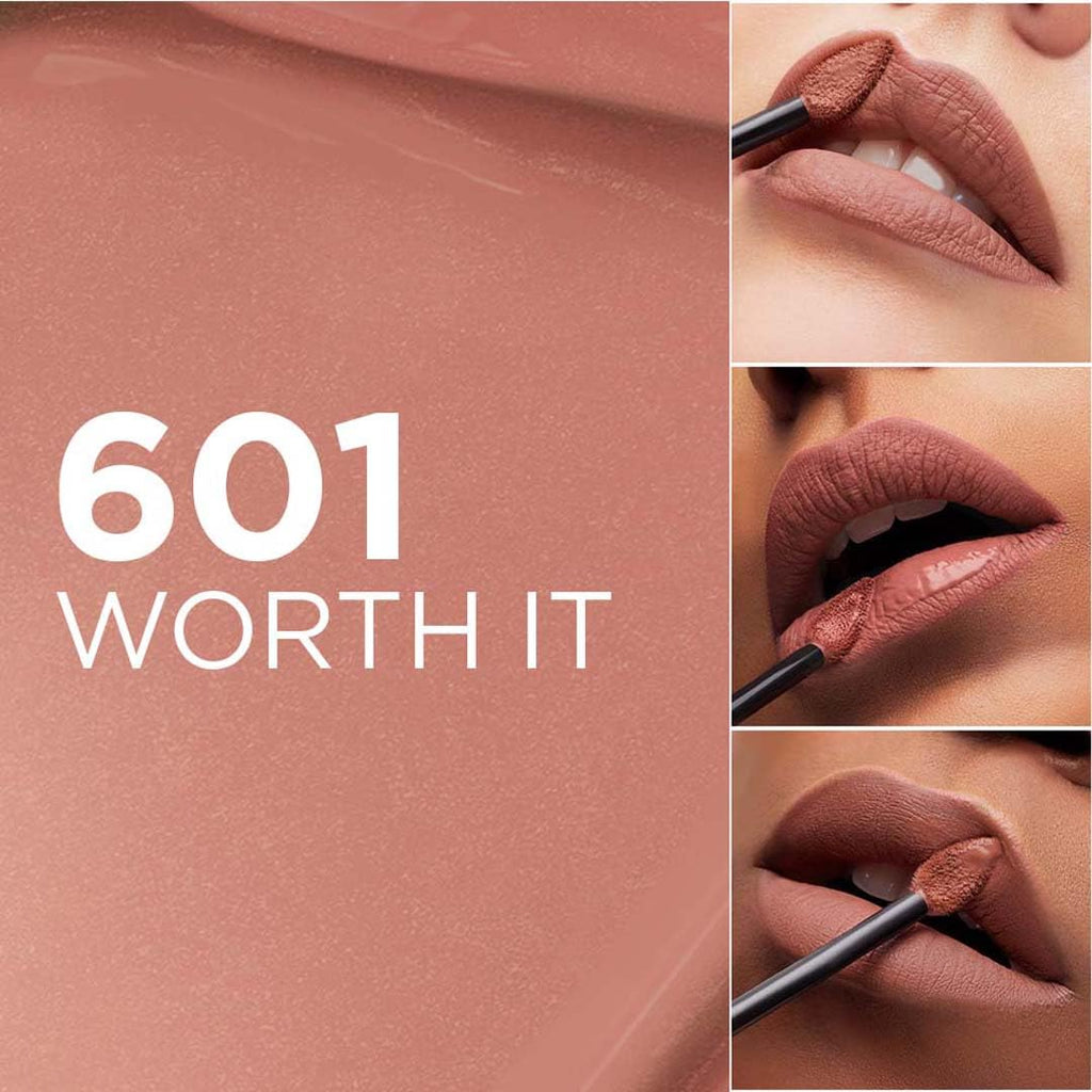 Lâ€™Oreal Paris Infallible Matte Resistance Liquid Lipstick- 601 Worth It, 5ml