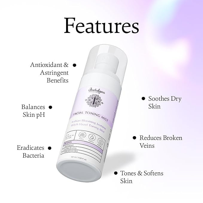 Indulgeo Essentials Arabian Blooming Jasmine Witch Hazel Facial Toner- 60 ml