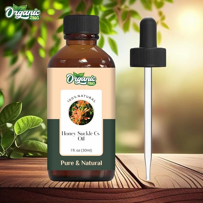Organic Zing Honeysuckle (Lonicera Periclymenum) Oil | Essential Oil for Skincare, Aroma and Diffusers- 30 Ml