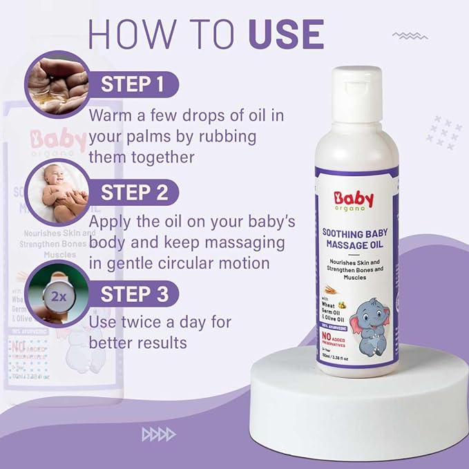Babyorgano Soothing Baby Massage Oil - 100 ml