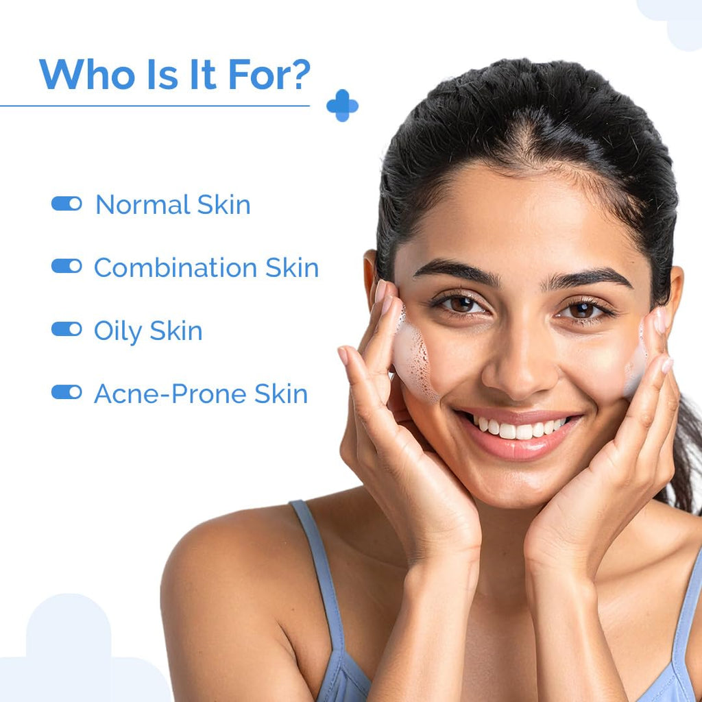 The Derma Co Sali-Cinamide Anti-Acne Face Wash with 2% Salicylic Acid & 2% Niacinamide - 80 ml | Clears Acne & Marks | Removes Excess Oil