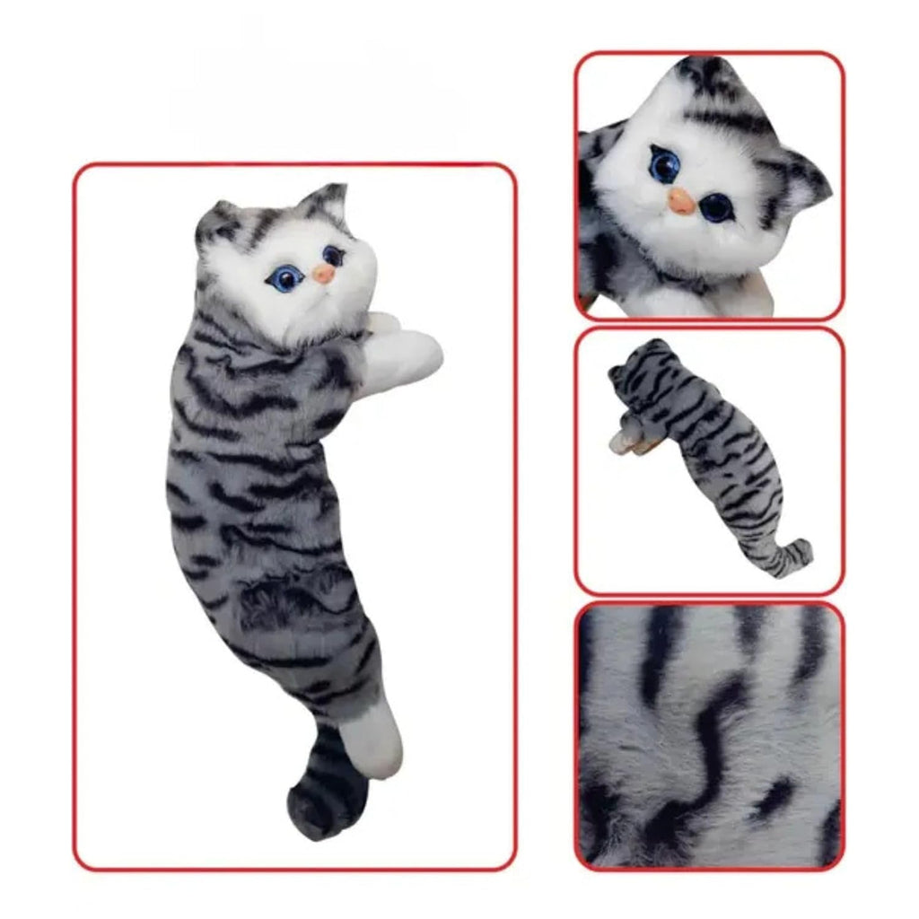 Tickles Cat Soft Stuffed Plush Animal Toy for Kids 30 cm Color Grey