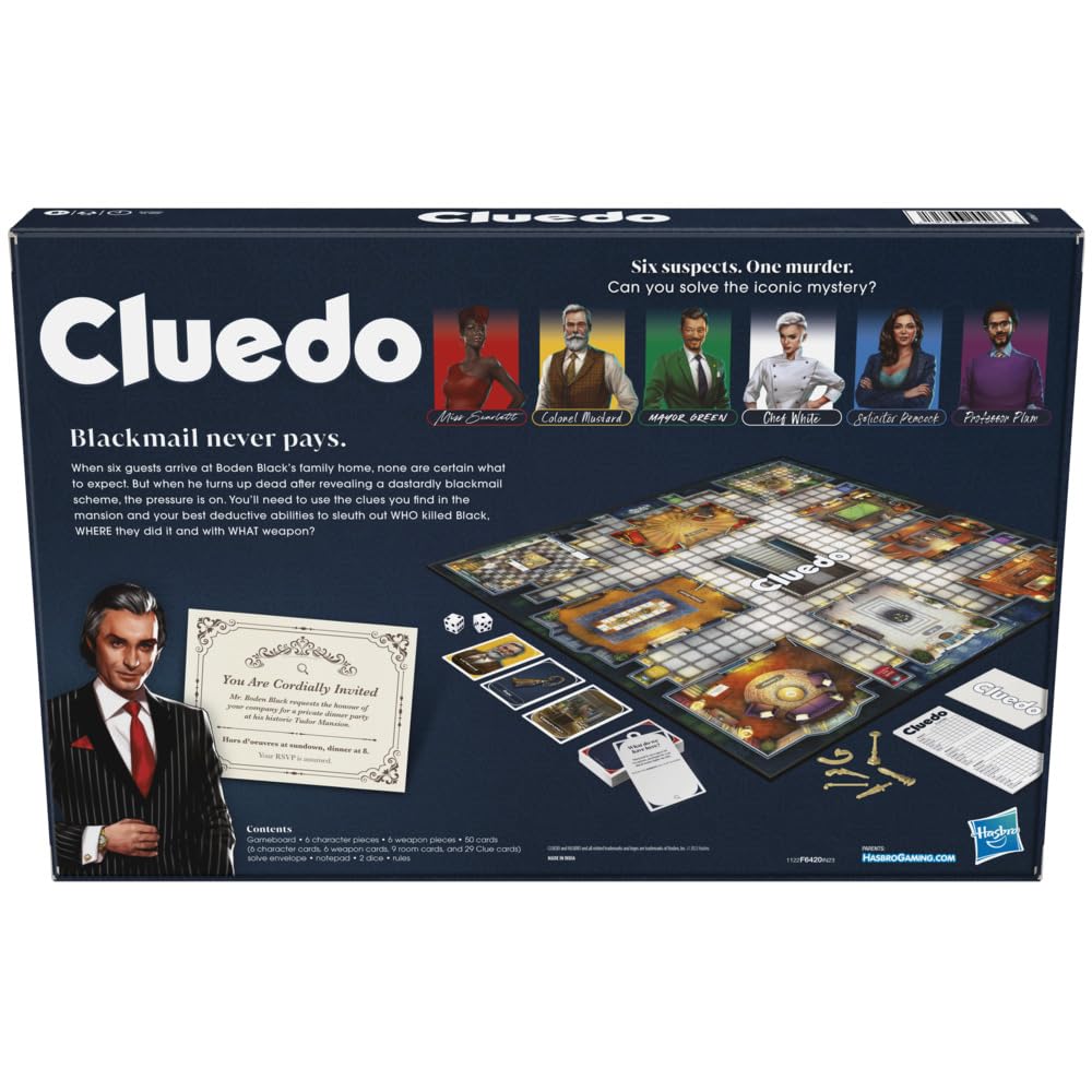 Hasbro Gaming Clue Board Game Reimagined Clue Game