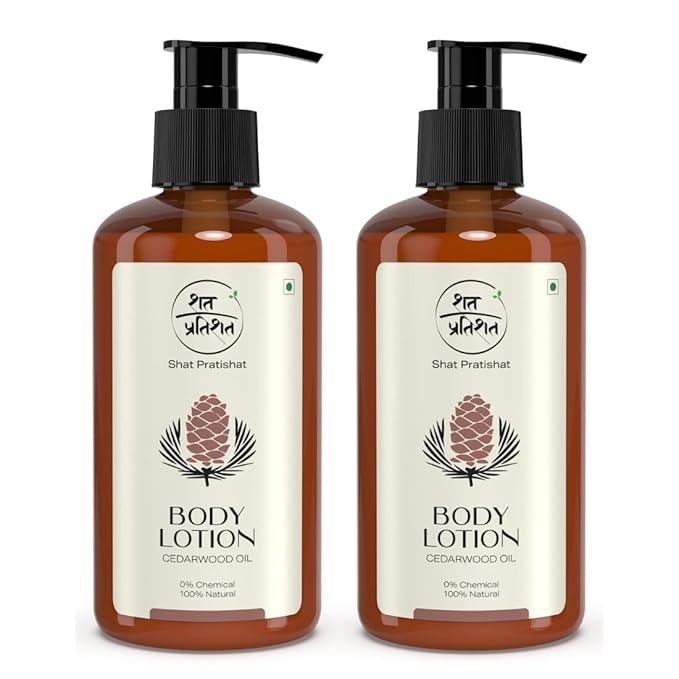 Shat Pratishat Body Lotion With Cedarwood & Neroli Oil - 200 ml (Pack of 2)