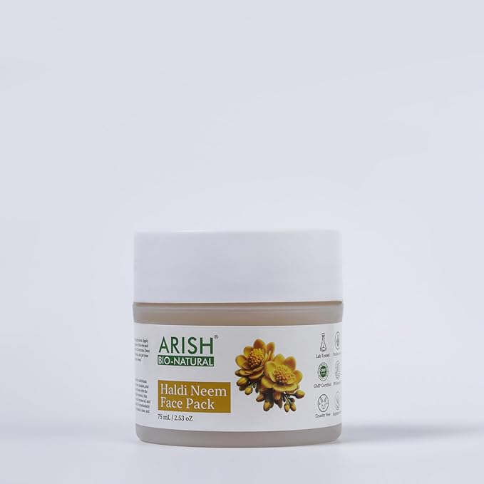 Arish Bio-naturals Haldi Neem Face Pack - 75 Ml