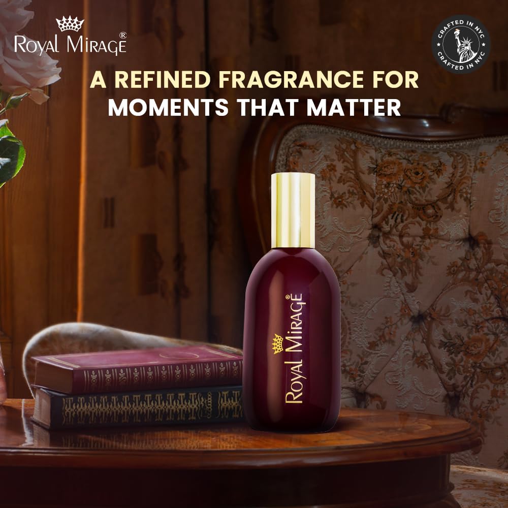 Royal Mirage Original Eau de Cologne | Classic & Timeless Fragrance | Lush Green, Jasmine & Patchouli Notes | Long-Lasting Scent | Perfect for Everyday Sophistication & Special Occasions | 120ml