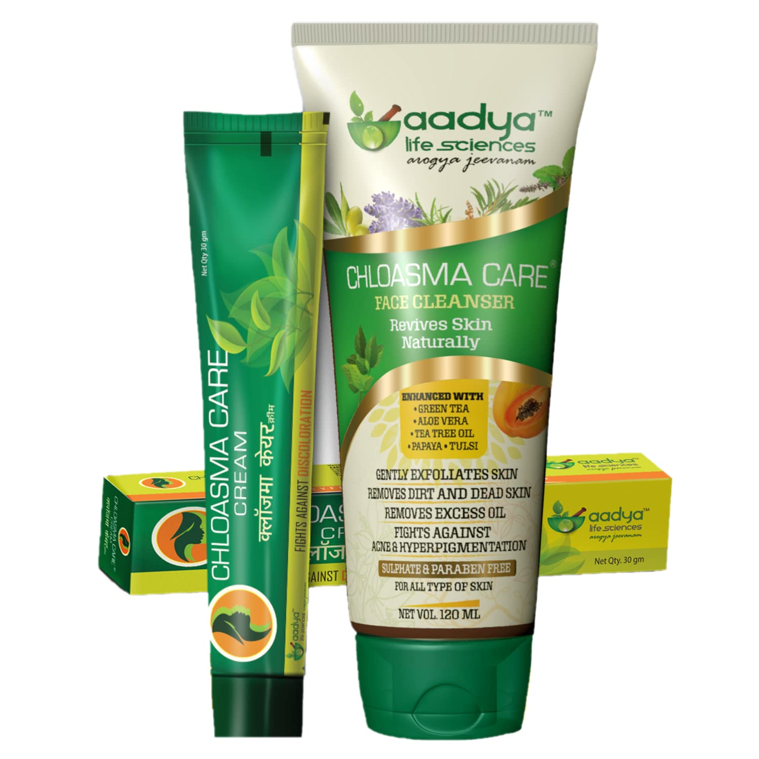 Chloasma Care Cream and Face Wash Combo Pack (120 gm + 3o gm)
