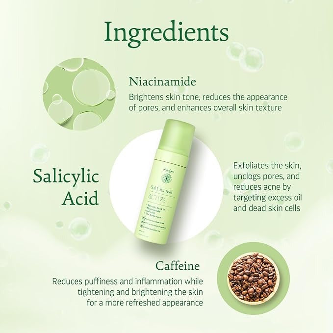 Indulgeo Essentials Salicylic Acid Foaming Face Wash - Sal Cleanse - 150 ml