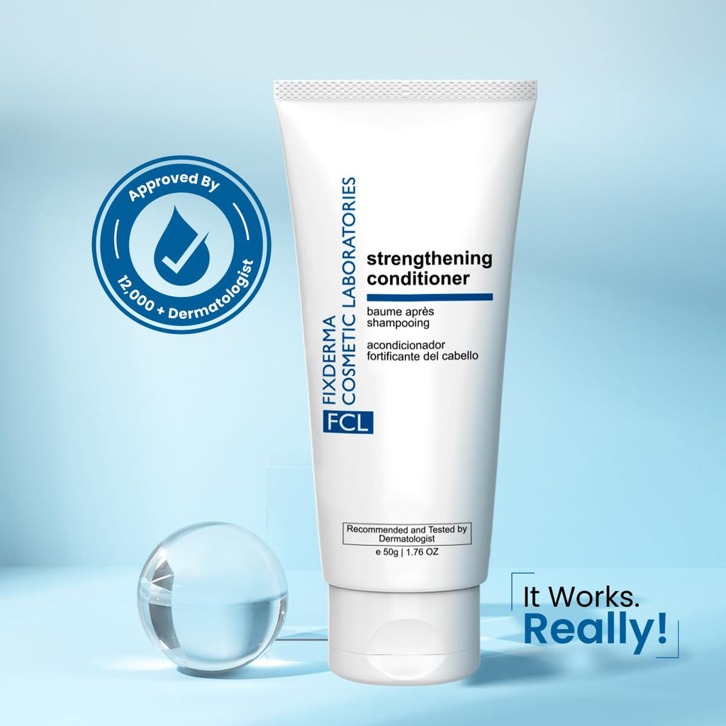 FCL Strengthening Hair Conditioner for Women & Men | Strengthens Hair, Shiny & Healthy | for Dry Hair | Paraben & Sulphate Free - 50gm