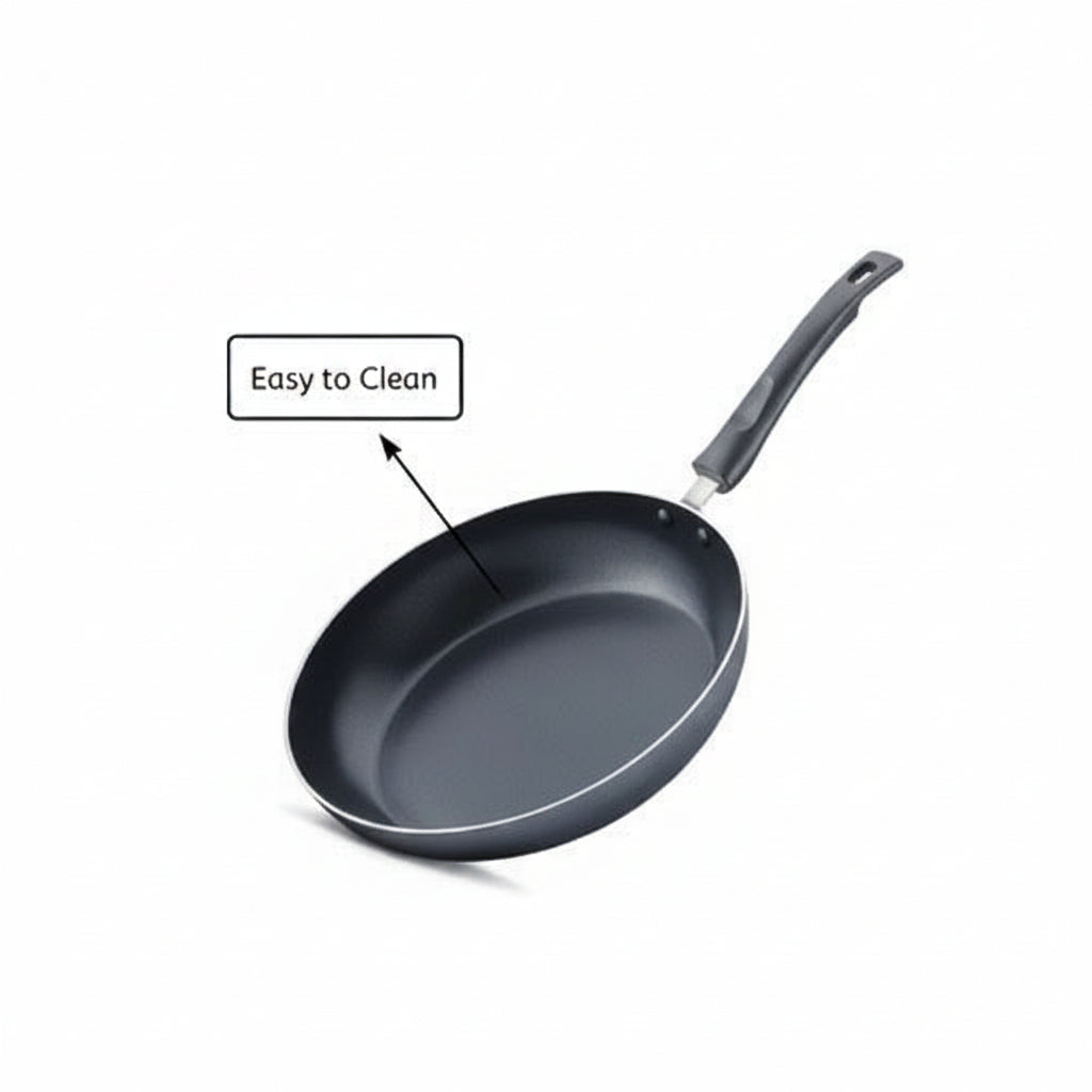 Judge by Prestige Everyday Non-Stick Combi Pack Kadai 24cm with Glass Lid + Fry Pan 24cm