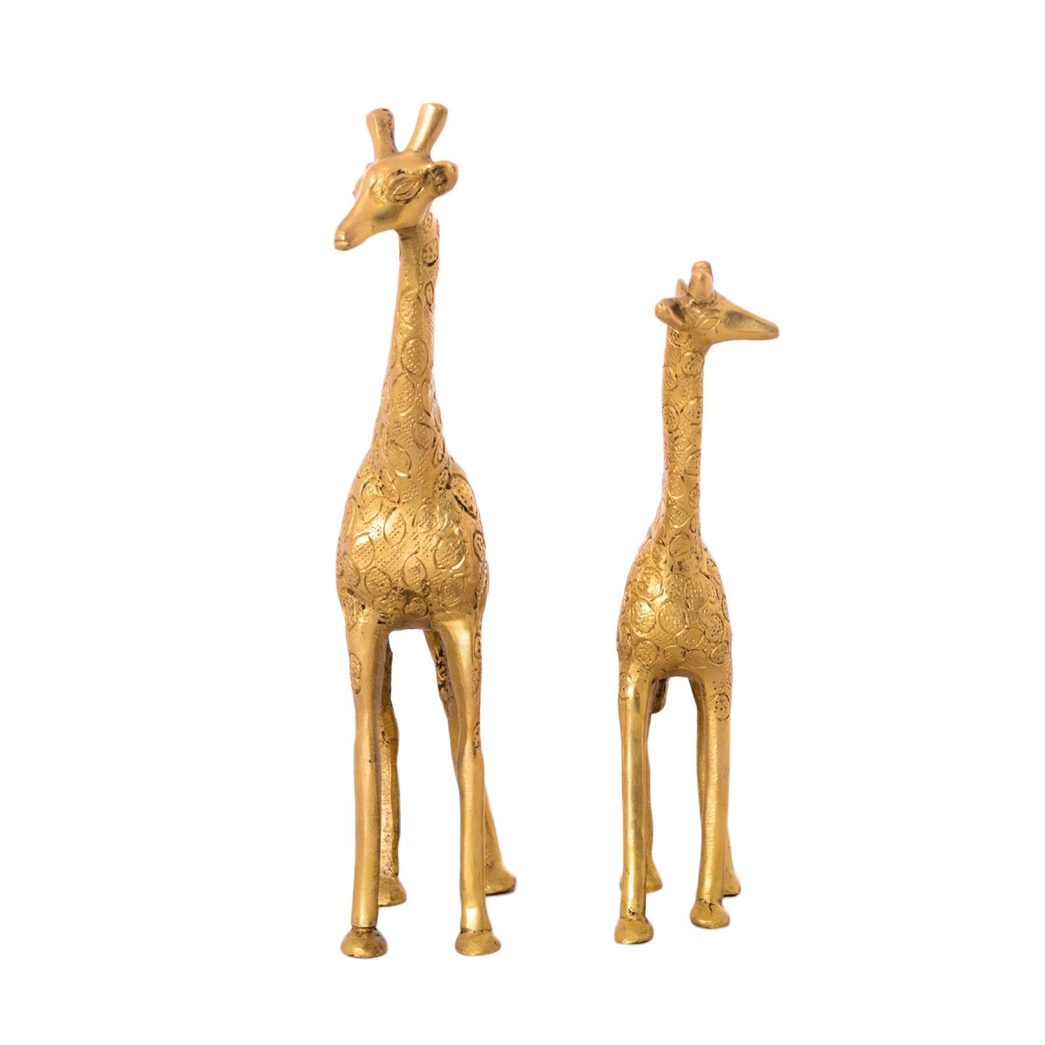 Ecraftindia Decorative Giraffe Brass Showpiece | Gold