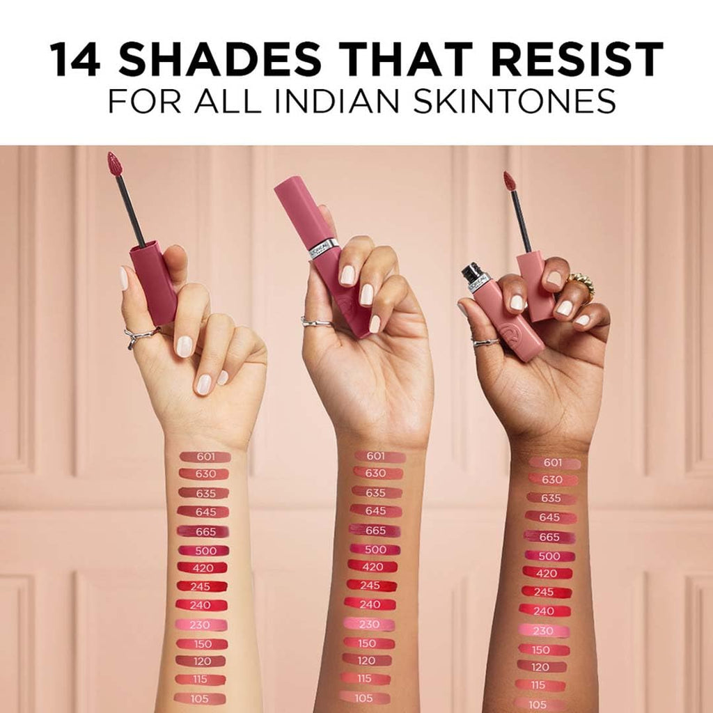 Lâ€™Oreal Paris Infallible Matte Resistance Liquid Lipstick- 645 Crush Alert, 5ml
