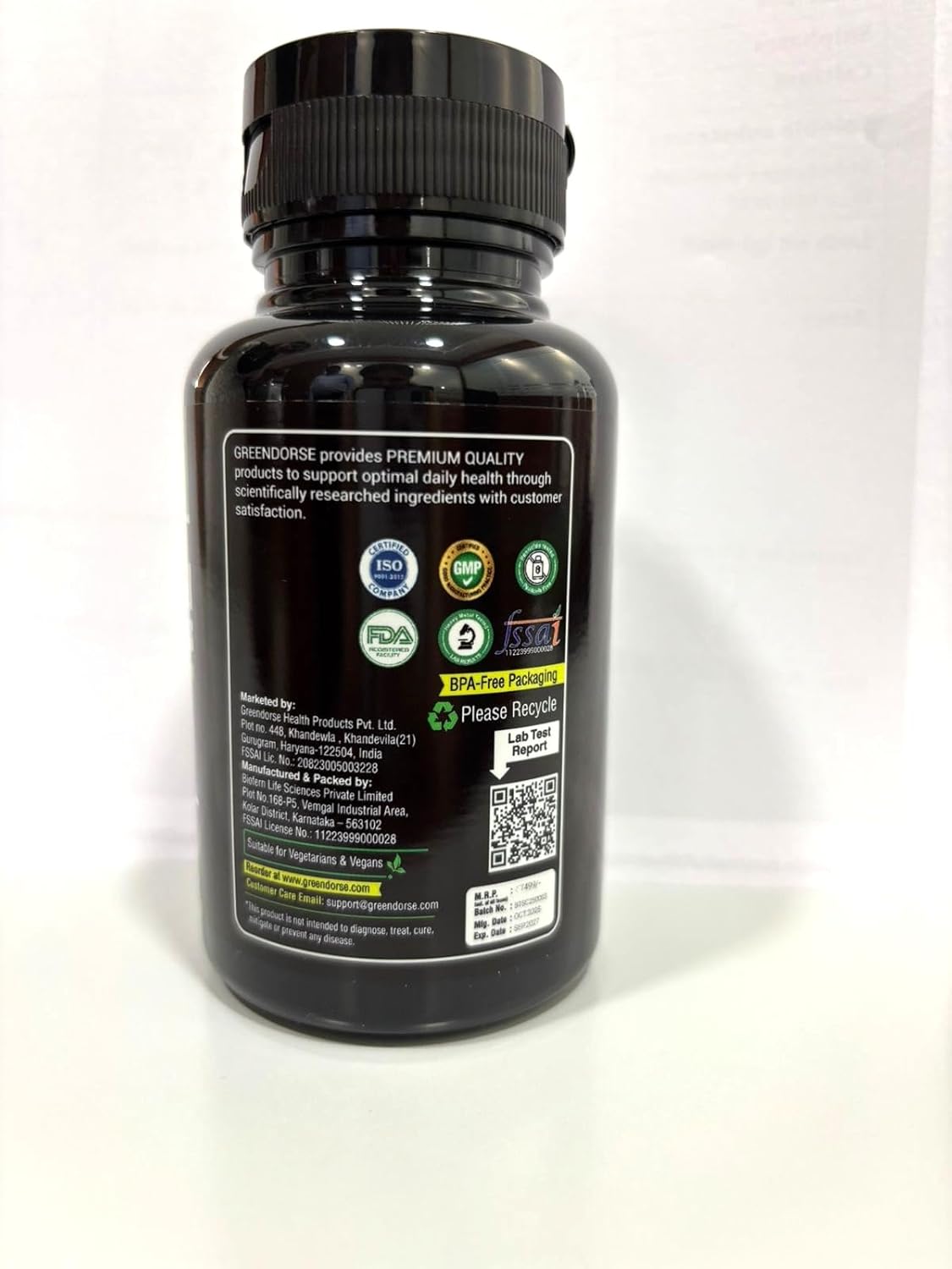 GREENDORSE Fadogia Agrestis 600mg & Tongkat Ali 400mg with Zinc & Vitamin D3 | Longjack Tongkat Ali (2% Eurycomanone) with Fadogia Agrestris Standardized to 10:1 Stem extract- 60 Veg Capsules