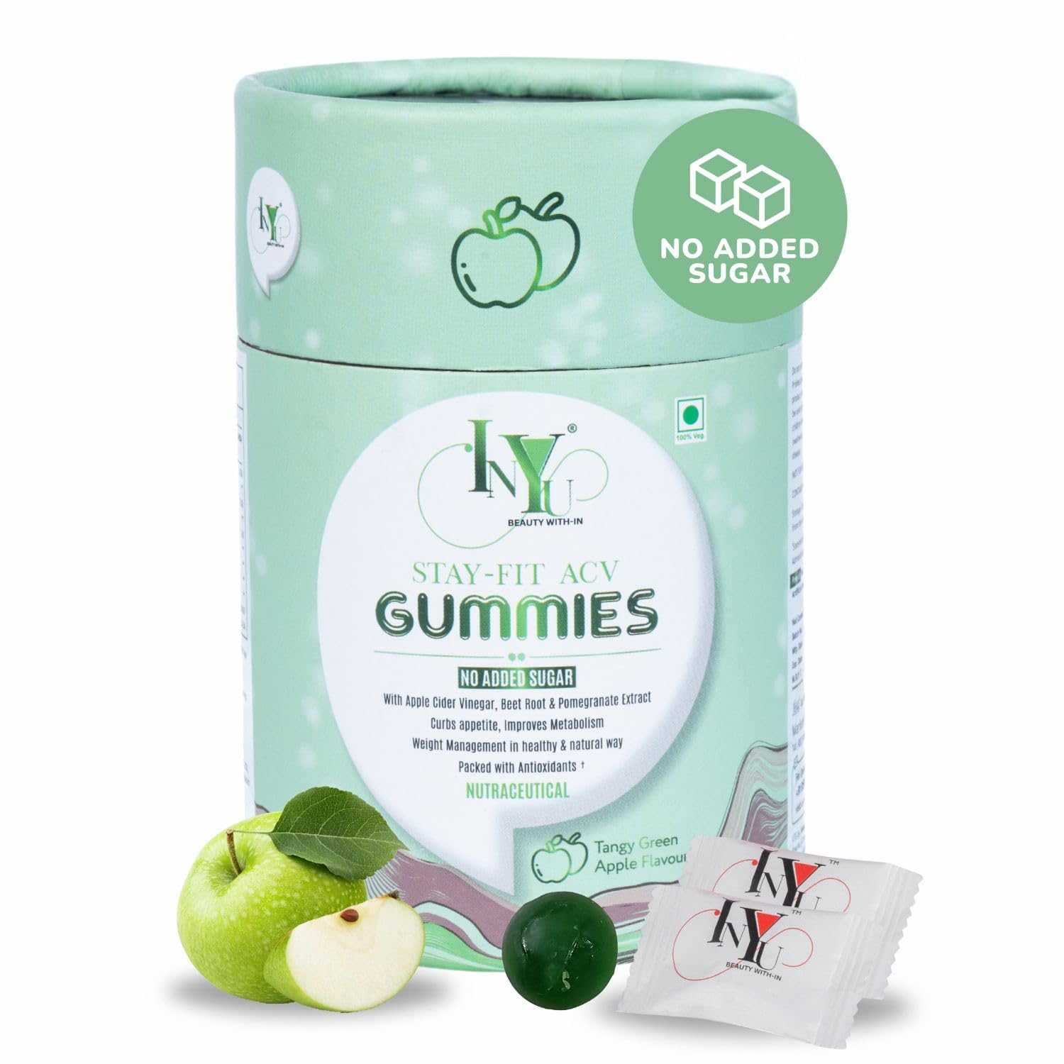 Inyu Stay Fit ACV Gummies for Women & Men - 30 Gummies