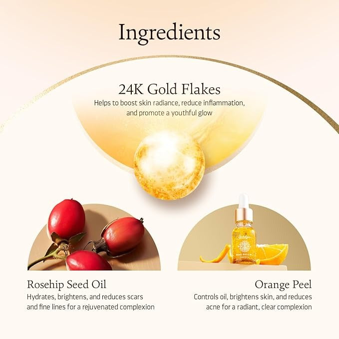 Indulgeo Essentials 24K Rose Gold Beauty Oil - 6 ml