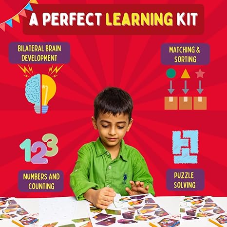 PepPlay Circus Carnival Sticker Puzzle No Mess Sticker Art for Kids Craft Kits DIY Activity
