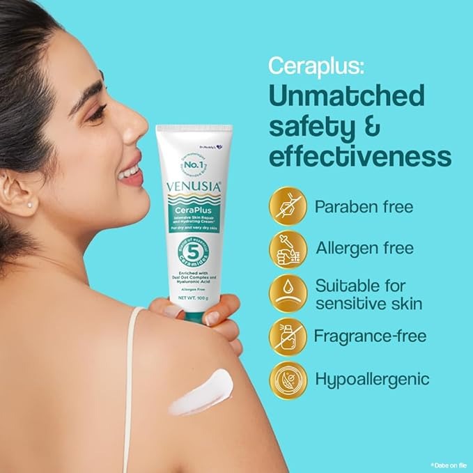 Dr. Reddy's Venusia Ceraplus Cream for Dry Skin - 100 gms