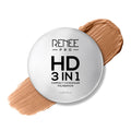 RENEE PRO HD 3 In 1 Compact - Sable 9 Gm, Works As Concealer, Foundation & Powder, SPF 20, Matte Finish, High Coverage, Ultralight & Silky Smooth Finish, Enriched With Vitamin E, C & Aloe Vera