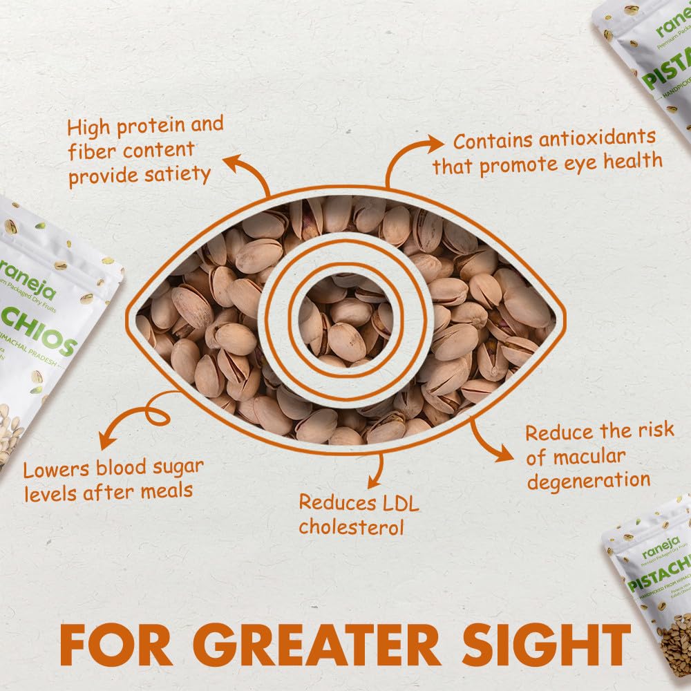 Raneja 100% Natural Premium Roasted & Salted Pistachios 300g | Pista Rich In Protein, Phosphorus, & Dietary Fibre, Nuts & Dry Fruits, Shelled Nuts, Crunchy & Delicious Healthy Snack