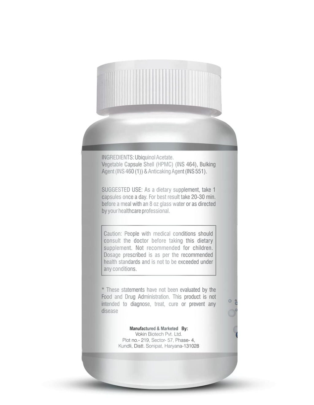 Vokin Biotech Ubiquinol - Acetate â€“ Support Heart Health (90 Capsules)