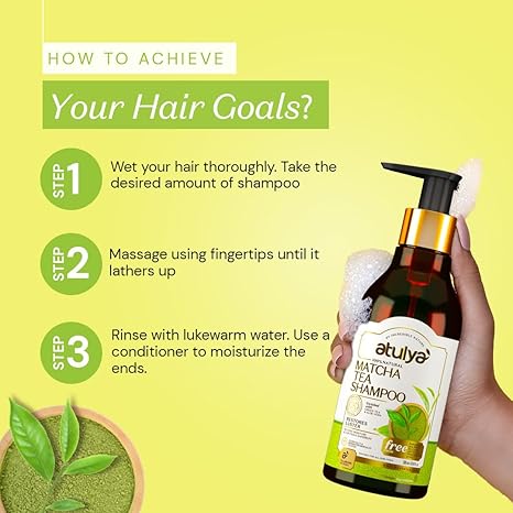 Atulya Matcha Tea Shampoo - 300 ml