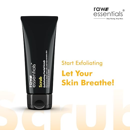 Raw Essentials Scrub, Exfoliating Face Scrub - 100 gms