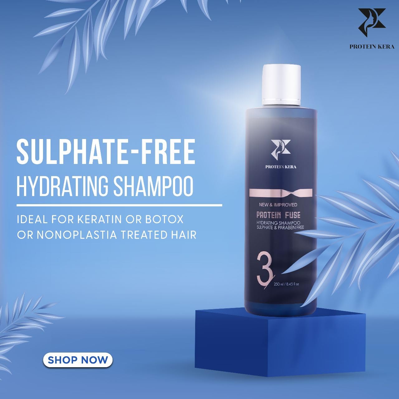 PROTEIN KERA Sulphate-Free Hydrating Shampoo 250 ML For Frizz Free Hair- Pack Of 1