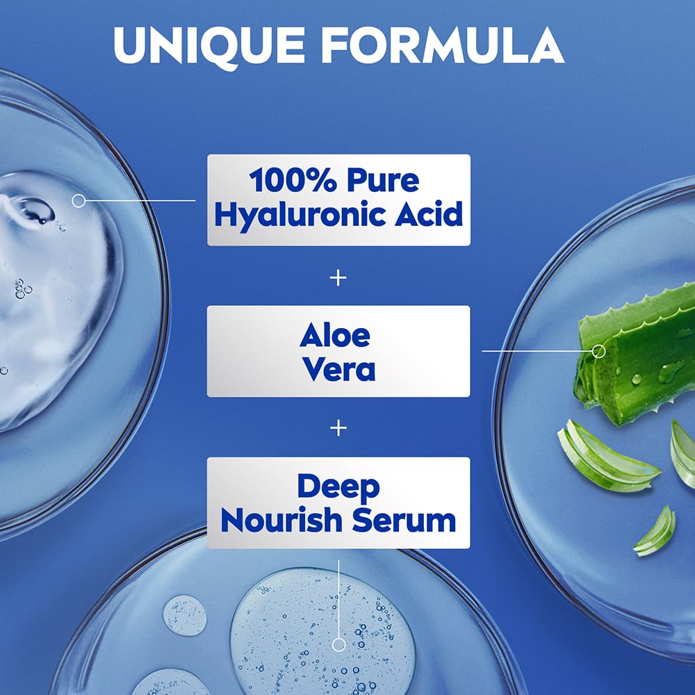 NIVEA Aloe Hydration Body Lotion 600 ml | 72 H Moisturization | Refreshing | Non Sticky Feel | With Goodness of Aloe Vera For Instant Hydrating In Summer | For Men & Women