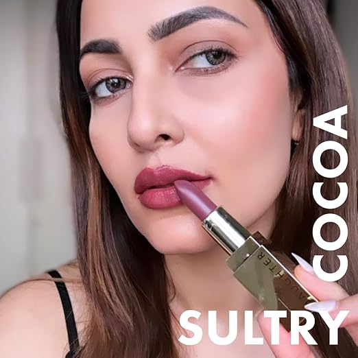 Daughter Sultry Cocoa 100% Vegan Natural Lipstick, Pigmented Lightweight Lip Color - 4 Gms