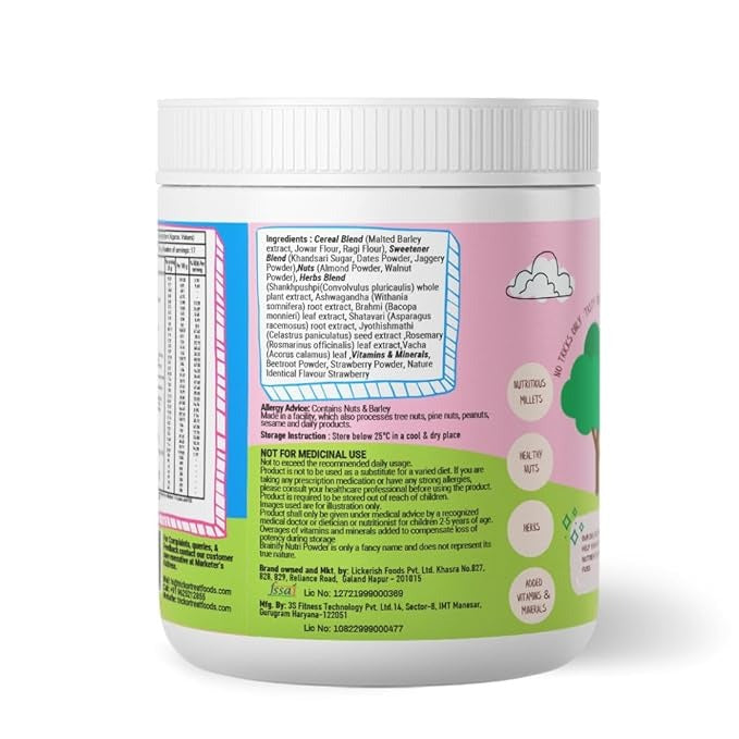 Trick or Treat Better Herbs Brainify Nutrition Drink Powder Strawberry