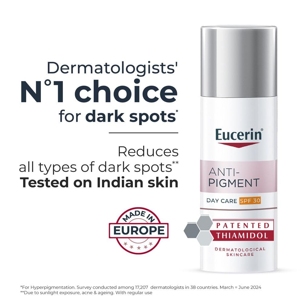 Eucerin Anti-Pigment Face Cream with Thiamidol & SPF 30, Reduces Dark Spots 50ml
