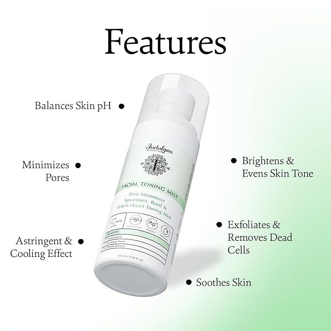 Indulgeo Essentials Pore Minimizer Spearmint And Basil Facial Toner - 60 ml